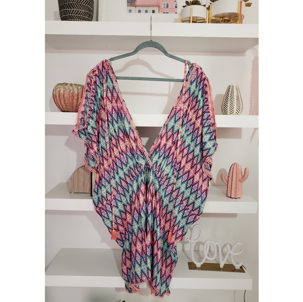 NWOT Victoria's Secret Multi Colored Caftan